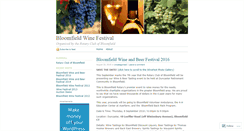 Desktop Screenshot of bloomfieldwinefest.wordpress.com