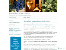 Tablet Screenshot of bloomfieldwinefest.wordpress.com