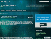 Tablet Screenshot of dangeroustypewriter.wordpress.com