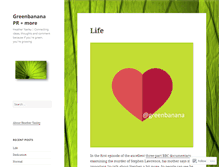 Tablet Screenshot of greenbanana.wordpress.com