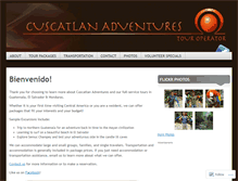 Tablet Screenshot of cuscatlanadventures.wordpress.com