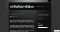 Desktop Screenshot of anatomyofanagenda.wordpress.com