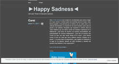 Desktop Screenshot of happysadness.wordpress.com