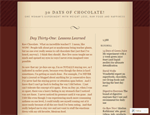 Tablet Screenshot of 30daysofchocolate.wordpress.com