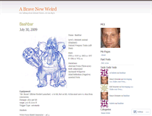 Tablet Screenshot of bravenewweird.wordpress.com