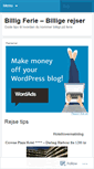 Mobile Screenshot of billigferie.wordpress.com