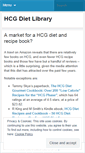 Mobile Screenshot of hcgdietlibrary.wordpress.com