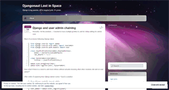 Desktop Screenshot of djangonautlostinspace.wordpress.com