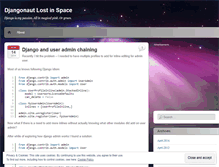 Tablet Screenshot of djangonautlostinspace.wordpress.com