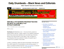 Tablet Screenshot of dailydrumbeats.wordpress.com