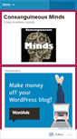 Mobile Screenshot of consanguineousminds.wordpress.com