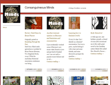 Tablet Screenshot of consanguineousminds.wordpress.com