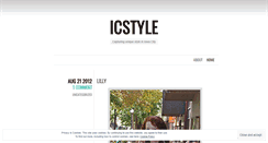 Desktop Screenshot of icstyle.wordpress.com