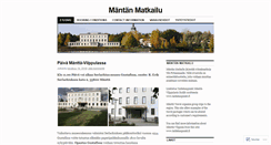 Desktop Screenshot of mantanmatkailu.wordpress.com