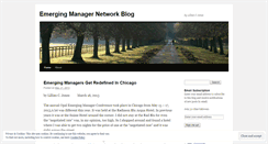 Desktop Screenshot of emergingmanagernetwork.wordpress.com