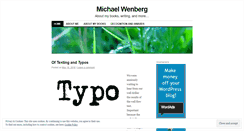 Desktop Screenshot of michaelwenberg.wordpress.com