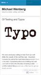 Mobile Screenshot of michaelwenberg.wordpress.com