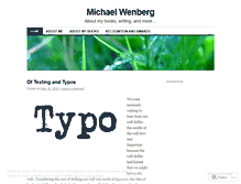 Tablet Screenshot of michaelwenberg.wordpress.com