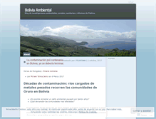Tablet Screenshot of boliviaambiental.wordpress.com