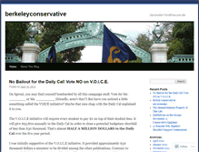 Tablet Screenshot of berkeleyconservative.wordpress.com