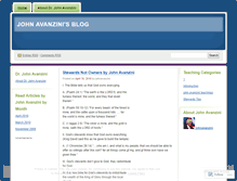 Tablet Screenshot of johnavanzini.wordpress.com