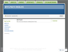 Tablet Screenshot of myflpbiz.wordpress.com
