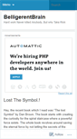 Mobile Screenshot of belligerentbrain.wordpress.com