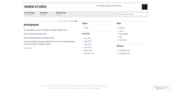 Desktop Screenshot of ishenstudio.wordpress.com