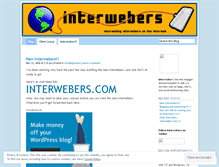Tablet Screenshot of interwebers.wordpress.com