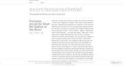 Desktop Screenshot of exercisesanselmtwl.wordpress.com