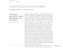 Tablet Screenshot of exercisesanselmtwl.wordpress.com