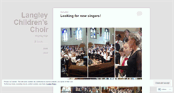 Desktop Screenshot of langleychildrenschoir.wordpress.com