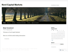 Tablet Screenshot of nordcapitalmarkets.wordpress.com