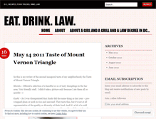 Tablet Screenshot of eatdrinklaw.wordpress.com