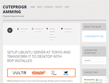 Tablet Screenshot of cuteprogramming.wordpress.com