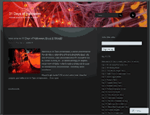 Tablet Screenshot of 31daysofhalloween.wordpress.com