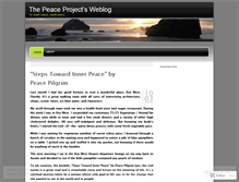 Tablet Screenshot of peaceprojectfoundation.wordpress.com