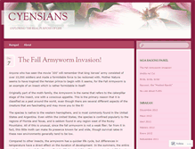 Tablet Screenshot of cyensians.wordpress.com