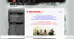 Desktop Screenshot of holaenglishcommunity.wordpress.com