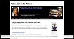 Desktop Screenshot of nataliagomezdelpozuelo.wordpress.com