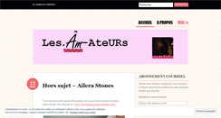 Desktop Screenshot of leszamateurs.wordpress.com