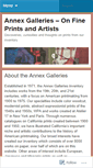 Mobile Screenshot of annexgalleries.wordpress.com