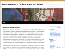 Tablet Screenshot of annexgalleries.wordpress.com