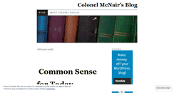 Desktop Screenshot of mcnairblog.wordpress.com