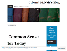 Tablet Screenshot of mcnairblog.wordpress.com
