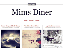 Tablet Screenshot of mimsdiner.wordpress.com