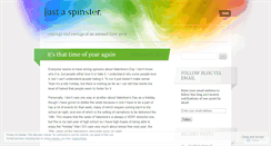 Desktop Screenshot of justaspinster.wordpress.com