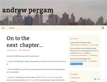 Tablet Screenshot of andrewpergam.wordpress.com