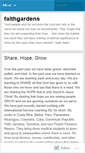 Mobile Screenshot of faithgardens.wordpress.com
