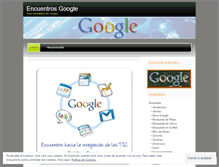 Tablet Screenshot of encuentrosgoogle.wordpress.com